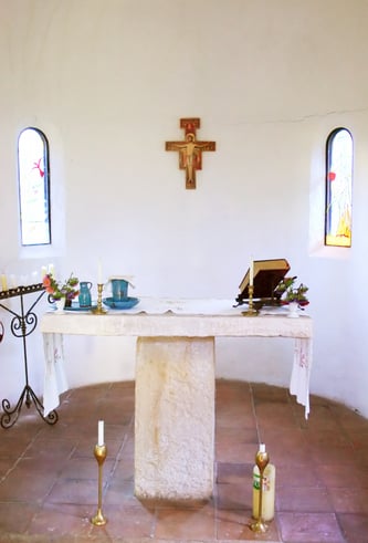 altar in a chapel